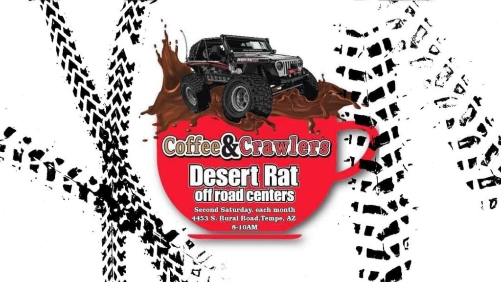 Coffee & Crawlers event at Desert Rat Off Road Centers in Tempe, AZ on June 8, 2025