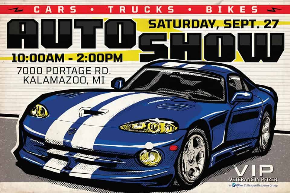 Annnual PFIZER VIP CAR SHOW 2025 event at 7000 Portage Rd in Portage, MI on September 27, 2025