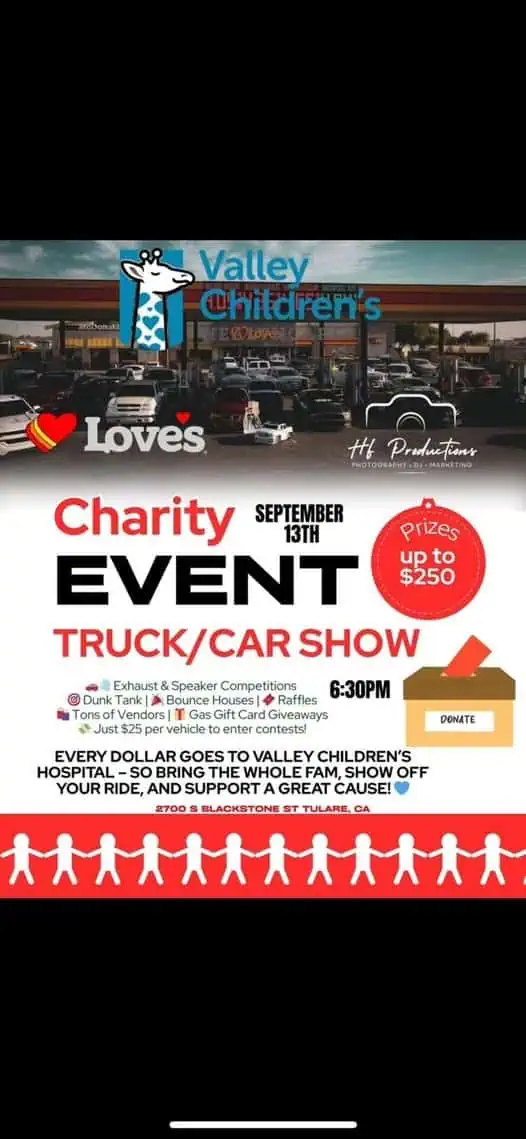 Bonata KMG Valley Children's Telec Loves Charity Event event at 2700 S Blackstone St in Tulare, CA on September 13, 2025