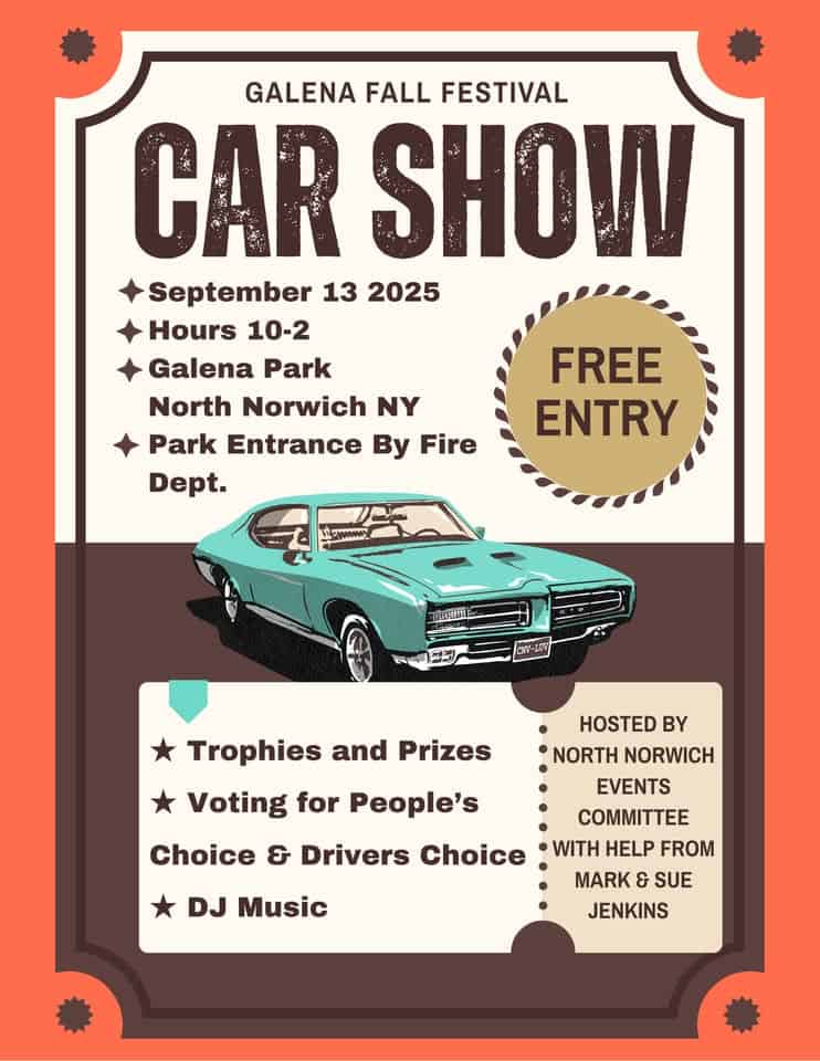 Car Show at Galena Fall Festival event at Cr 23B in Jefferson Heights, NY on September 13, 2025