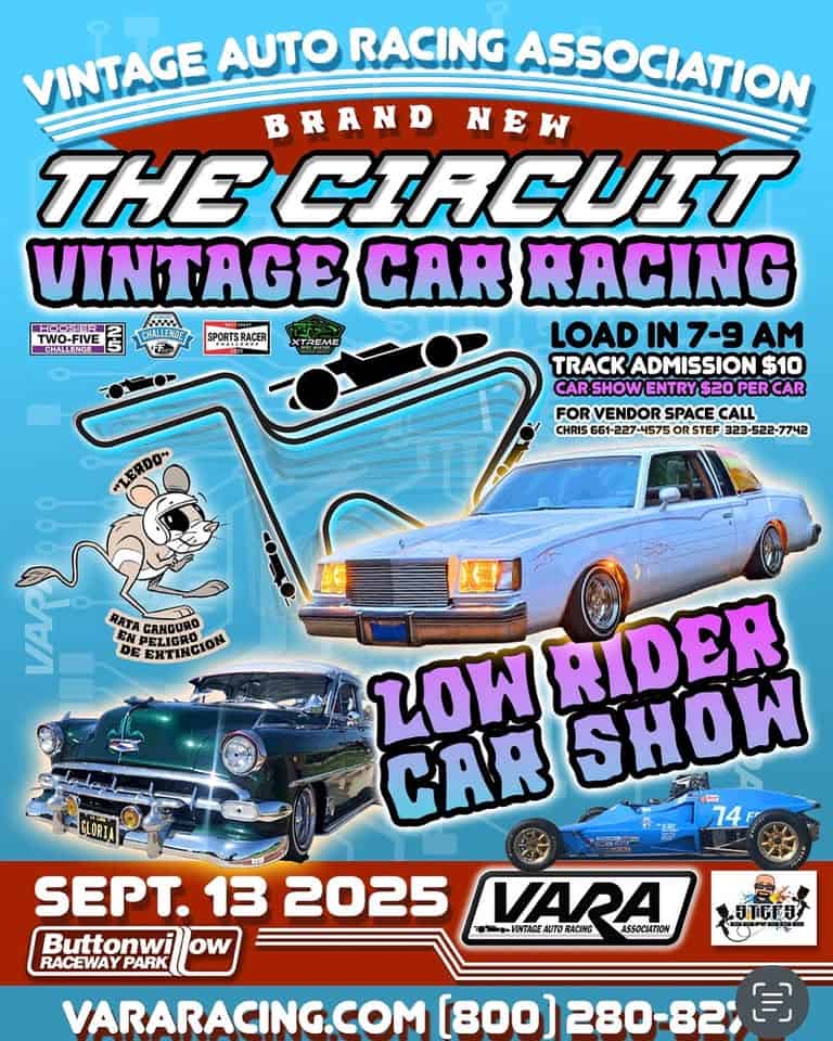Car Show/ Racing. event at 24551 Lerdo Hwy in Buttonwillow, CA on September 13, 2025