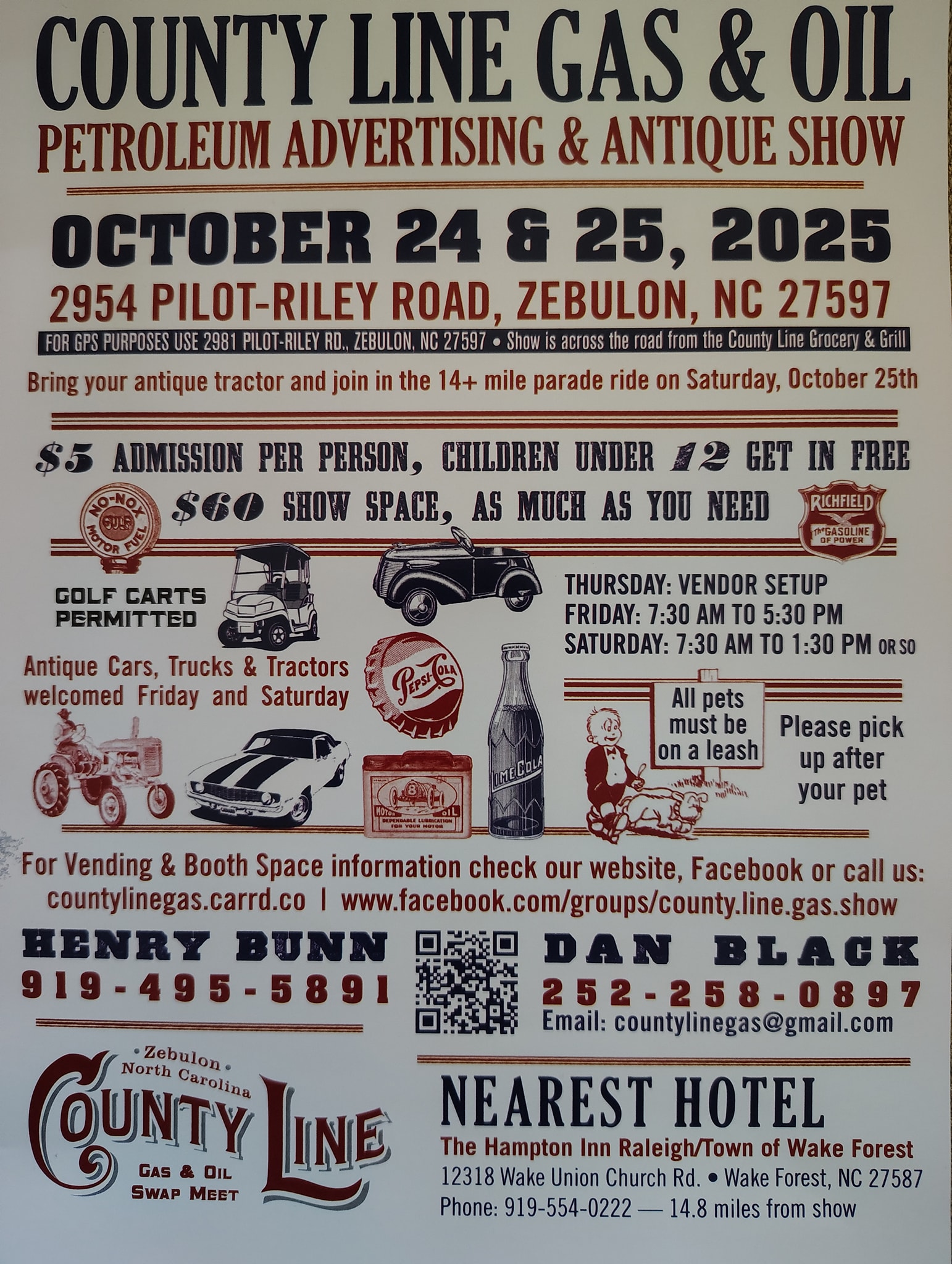 County Line Gas & Oil Petroleum Advertising & Antique Show event at County Line Gas & Oil Show in Zebulon, NC on October 24, 2025