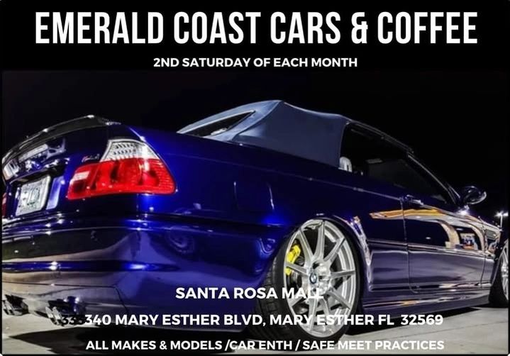 Emerald Coast Cars & Coffee event at Santa Rosa Mall in Mary Esther, FL on September 13, 2025