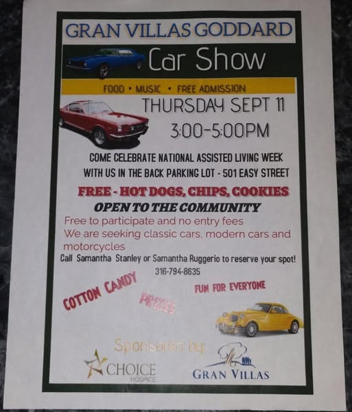Gran Villas Goddard Car Show event at Gran Villas Goddard in Goddard, KS on September 11, 2025
