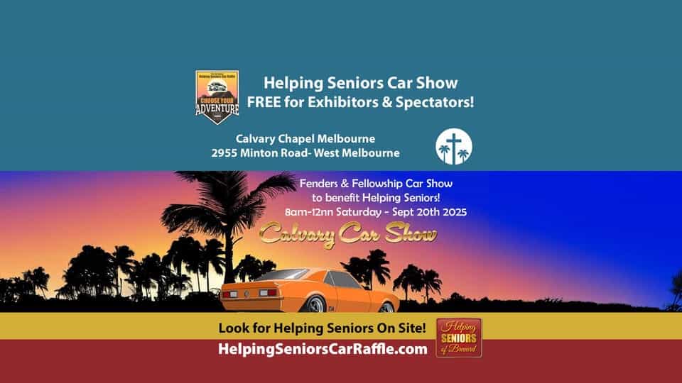 Helping Seniors Calvary Car Show event at 2955 Minton Rd in Melbourne, FL on September 20, 2025