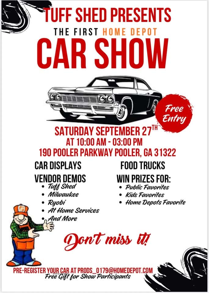 Home Depot Car Show event at The Home Depot in Pooler, GA on September 27, 2025