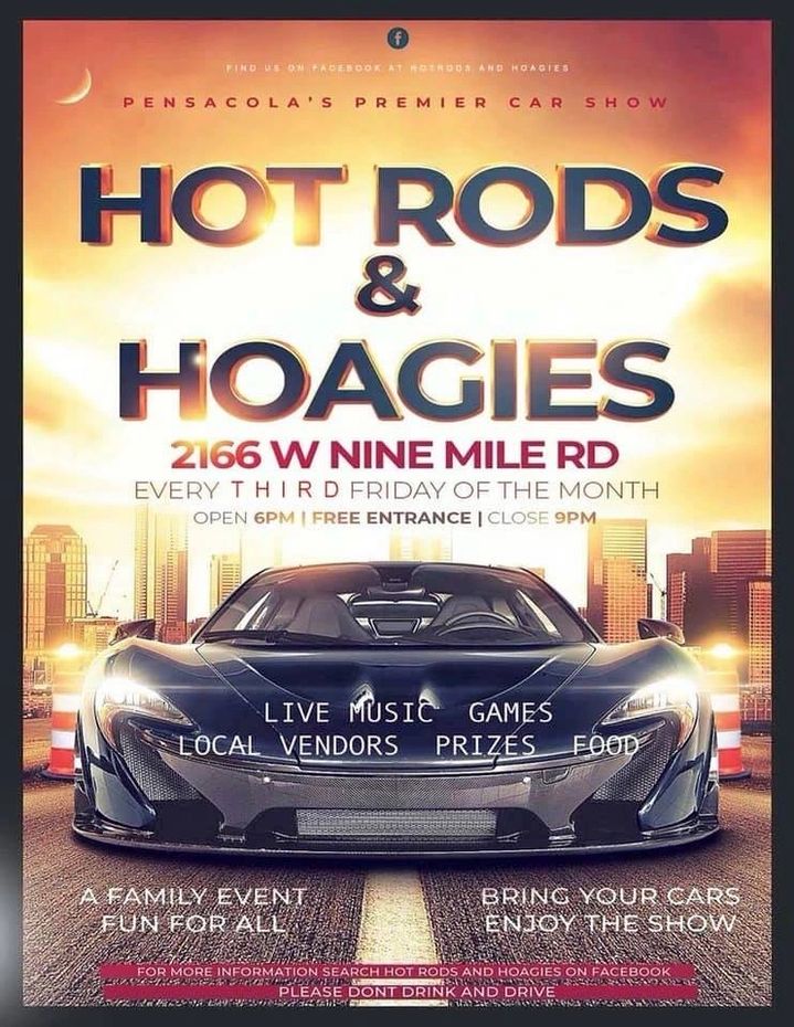 Hot Rods & Hoagies event at Hot Rods & Hoagies in Pensacola, FL on June 21, 2025