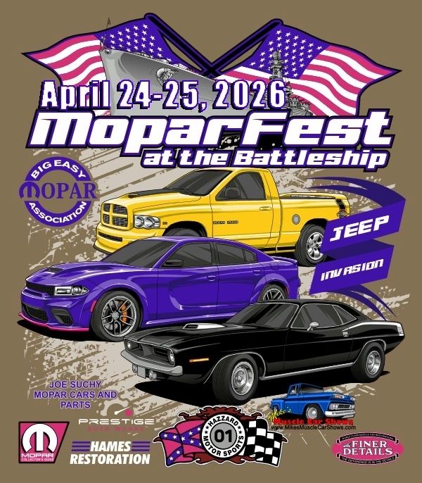 MoparFest at the Battleship event at BattleShip Park USS Alabama in Mobile, AL on April 24, 2026