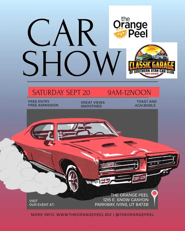 Orange Peel & Classic Garage Southern Utah Car Show event at 100 The City Dr S in Orange, CA on September 20, 2025