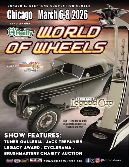O'Reilly Auto Parts World of Wheels event at Donald E. Stephens Convention Center in Chicago, IL on March 6, 2026