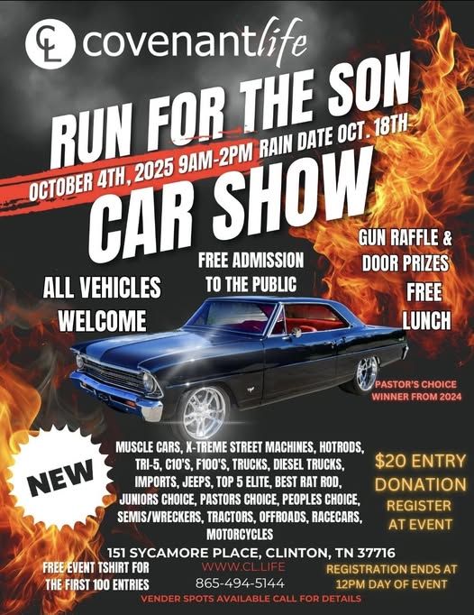 Run for the Son event at Covenant Life in Clinton, TN on October 4, 2025