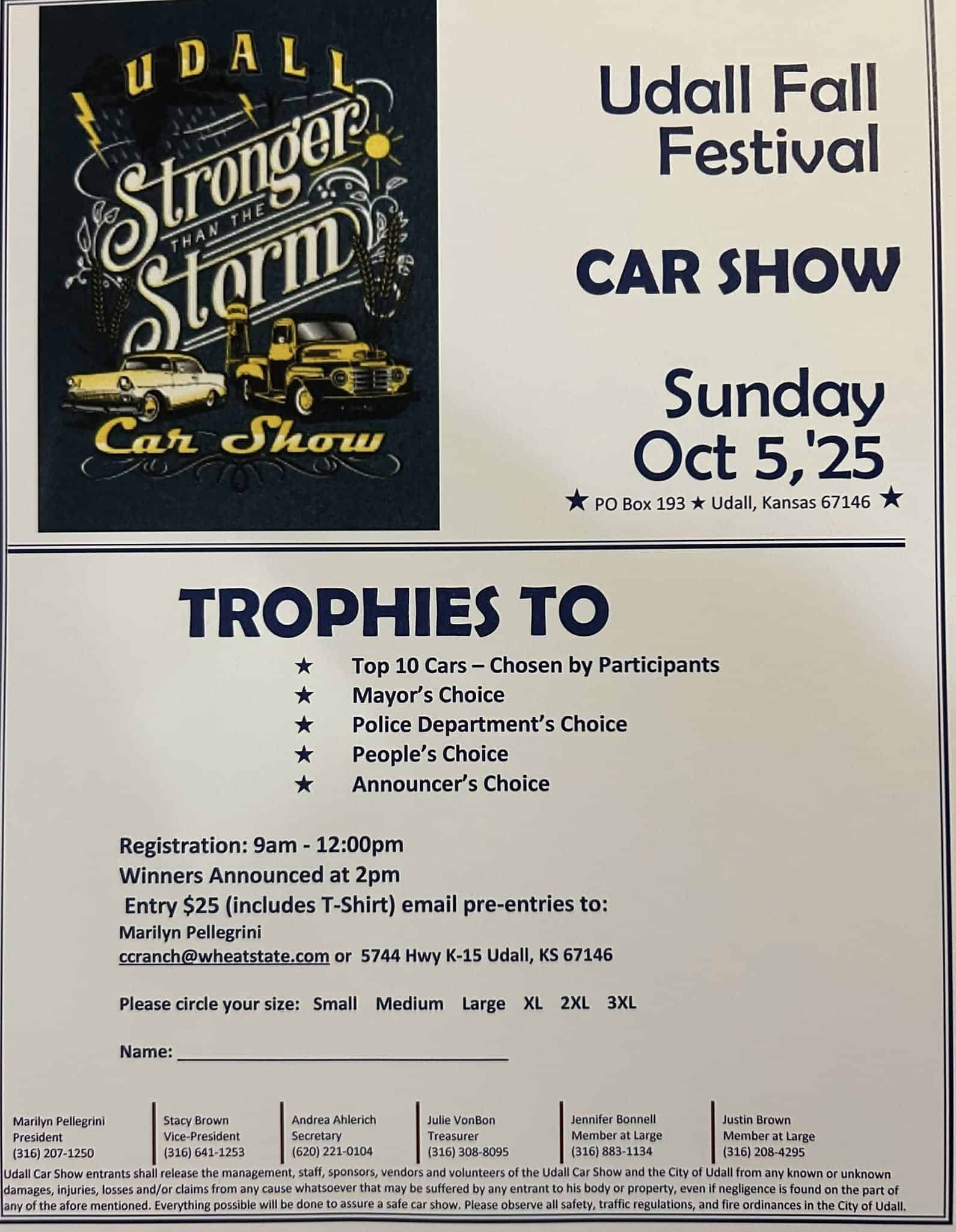 Udall Fall Festival Car Show event at Udall Fall Festival Car Show in Udall, KS on October 5, 2025