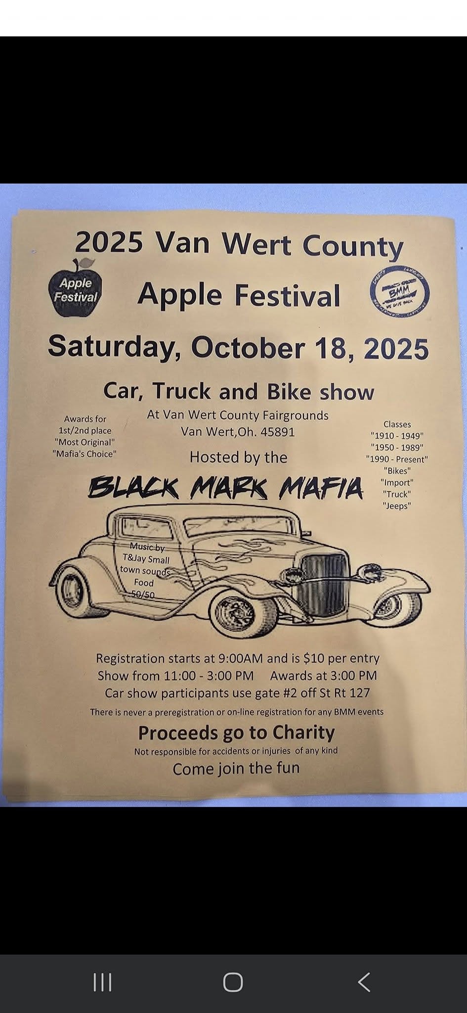 2025 Van Wert County Apple Festival event at Van Wert County Fairgrounds in Van Wert, OH on October 18, 2025
