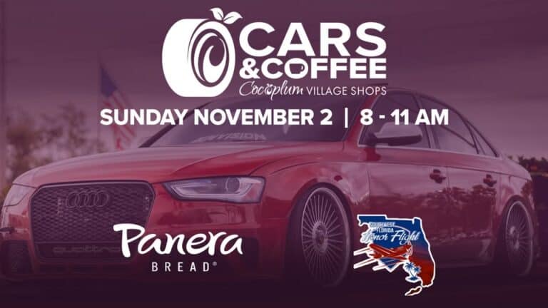 Cocoplum Cars & Coffee car show in North Port, FL
