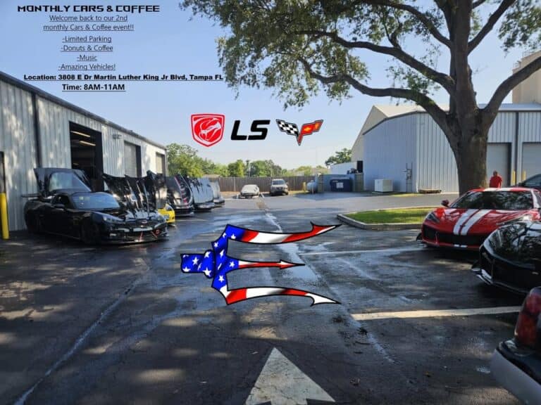 EME Monthly Cars & Coffee car show in Tampa, FL
