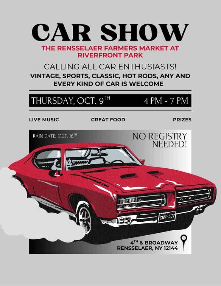 Car Show event at 2 Amtrak Way in Rensselaer, NY on October 9, 2025