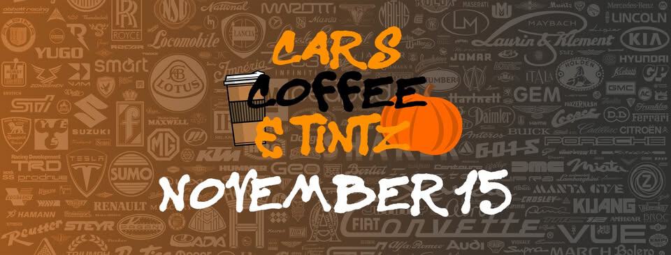 Cars Coffee and TintZ event at 691 Bearpond Rd in Henderson, NC on November 15, 2025