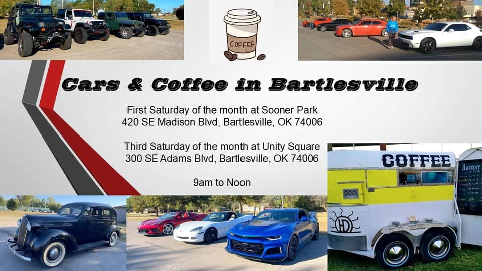 Cars & Coffee Bartlesville event at 300 Se Adams Blvd in Bartlesville, OK on October 18, 2025