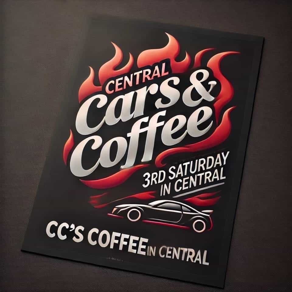 Central Cars and Coffee event at 14375 Grand Settlement Blvd in Baton Rouge, LA on October 18, 2025