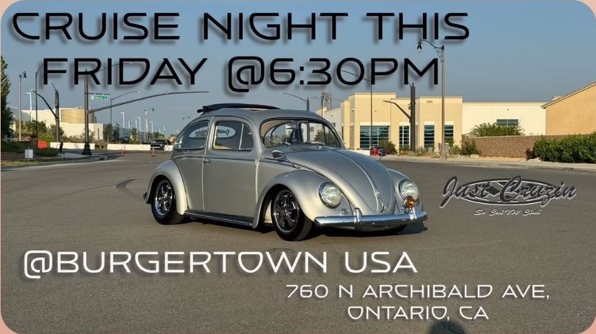 Cruise Night event at Burgertown USA in Ontario, CA on October 3, 2025