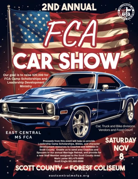 FCA CAR SHOW event at FOREST COLISEUM in SCOTT COUNTY, MS on November 8, 2025