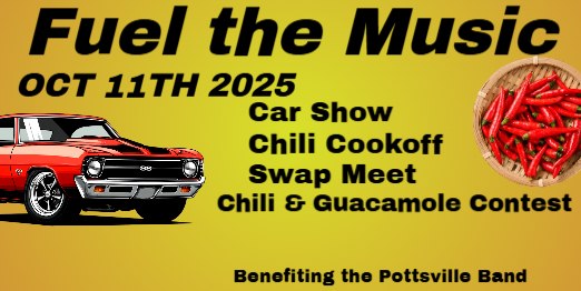 Fuel the Music Car Show/Chili Cookoff/Swap Meet/Food Wars event at 511 S Knoxville Ave in Russellville, AR on October 11, 2025