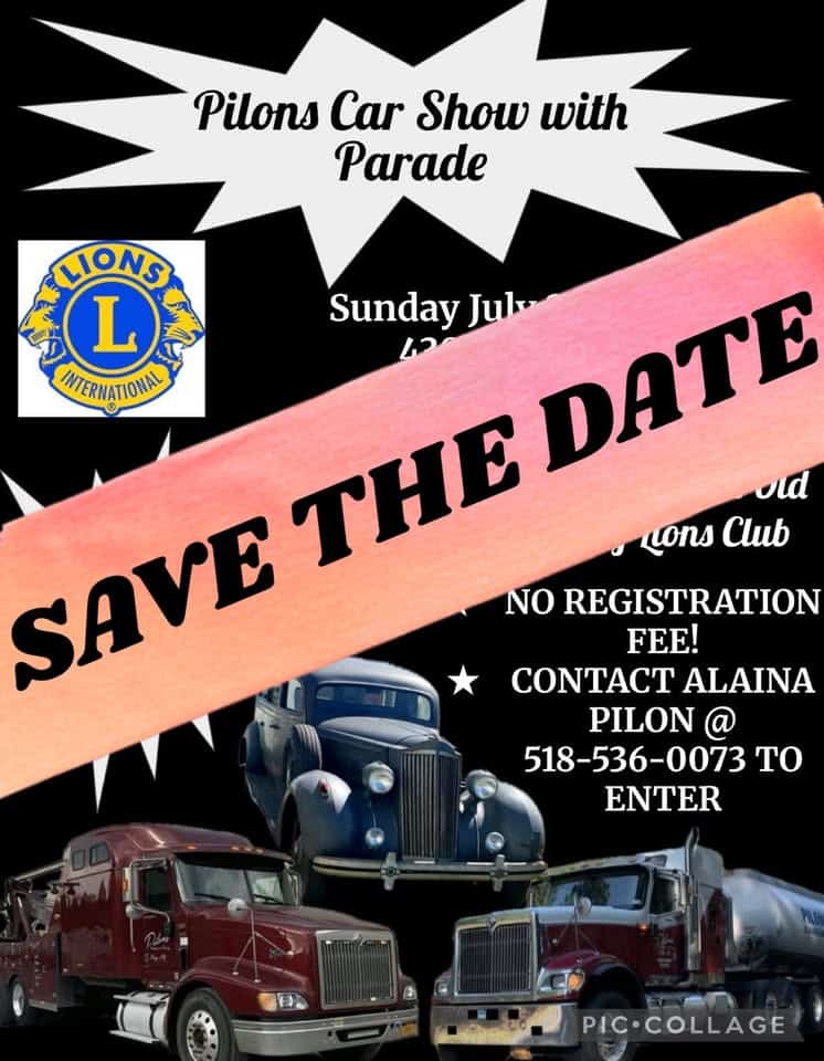 Pilon's Car Show & Parade event at 438 N Farm Rd in Chazy, NY on July 26, 2026