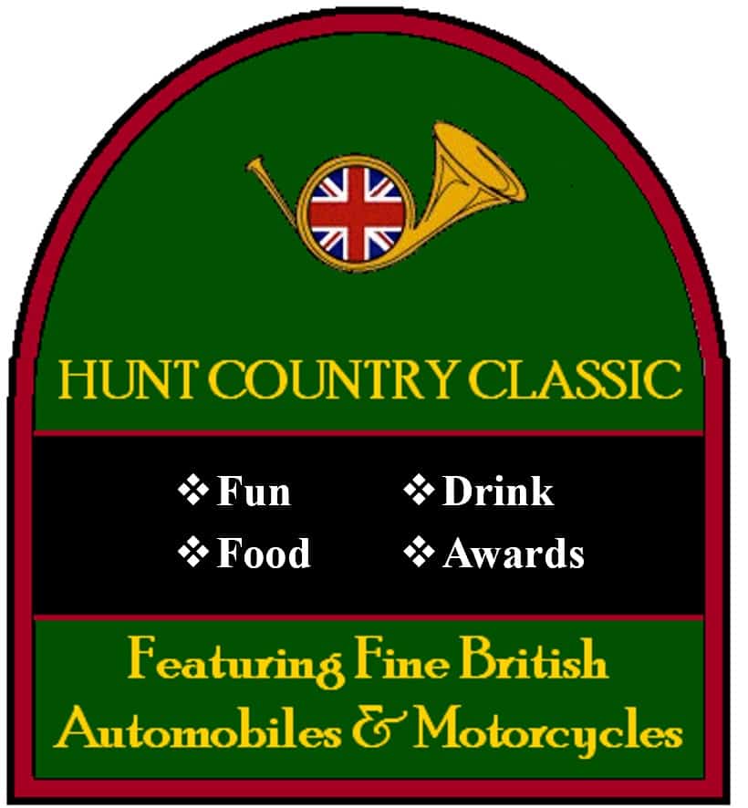 The CVBCC is invited to the 19th Annual Hunt Country Classic Car Show event at 5089 Old Tavern Road in Marshall, VA on October 12, 2025