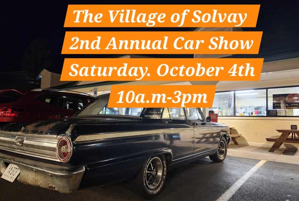 Village of Solvay 2nd Annual Car, Truck and Motorcycle show event at 900 Woods Rd in Syracuse, NY on October 4, 2025