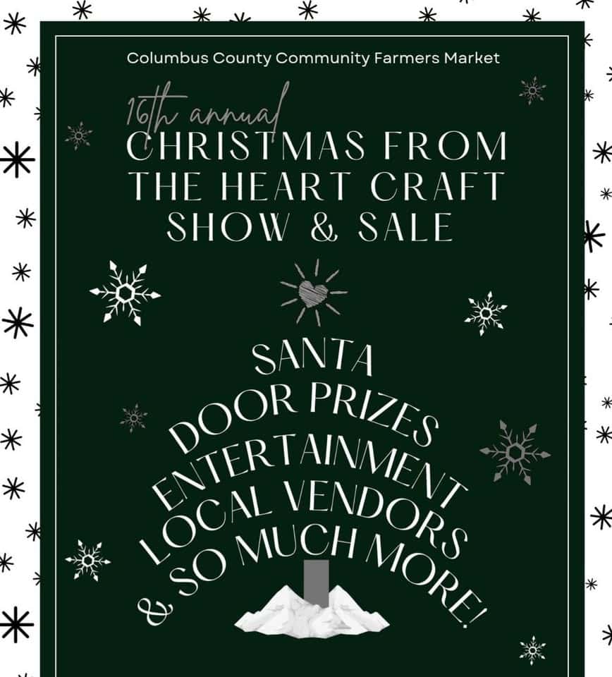 16th Annual Christmas From the Heart Craft Show & Sale event at 132 Government Complex Rd in Whiteville, NC on December 13, 2025