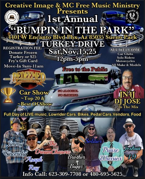 BUMPIN IN THE PARK event at Sueno Park in Phoenix, AZ on November 15, 2025