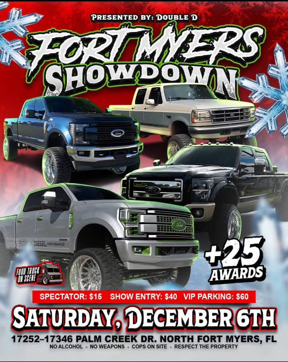 FORT MYERS SHOWDOWN event at 17401 Palm Creek Dr in North Fort Myers, FL on December 6, 2025