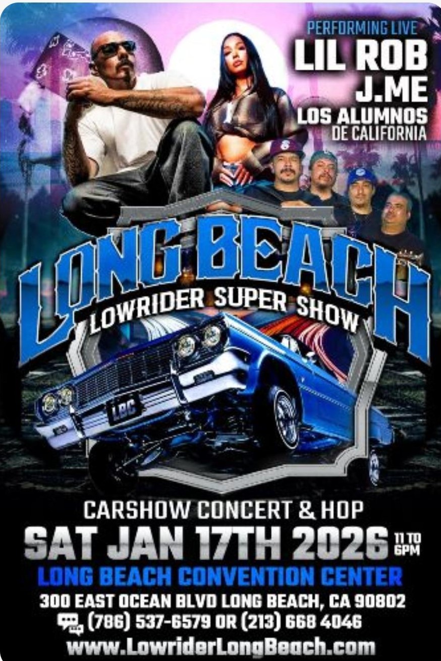 Long Beach Lowrider Super Show event at Long Beach Convention Center in Long Beach, CA on January 17, 2026