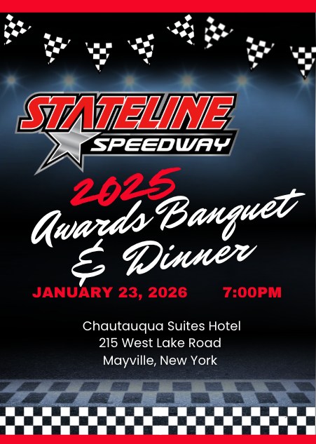 Stateline Speedway 2025 Awards Banquet & Dinner event at Chautauqua Suites Hotel in Mayville, NY on January 23, 2026
