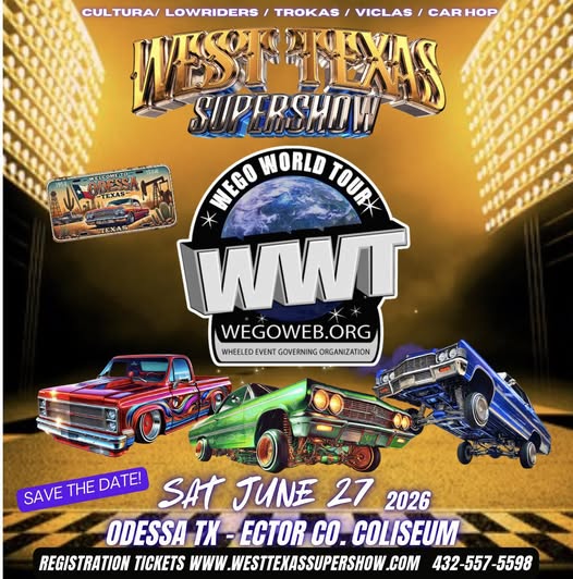 WEST TEXAS SUPERSHOW event at Ector Co. Coliseum in Odessa, TX on June 27, 2026