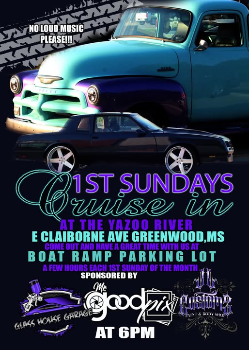 1st Sundays Cruise In event at Yazoo River in Greenwood, MS on January 4, 2026