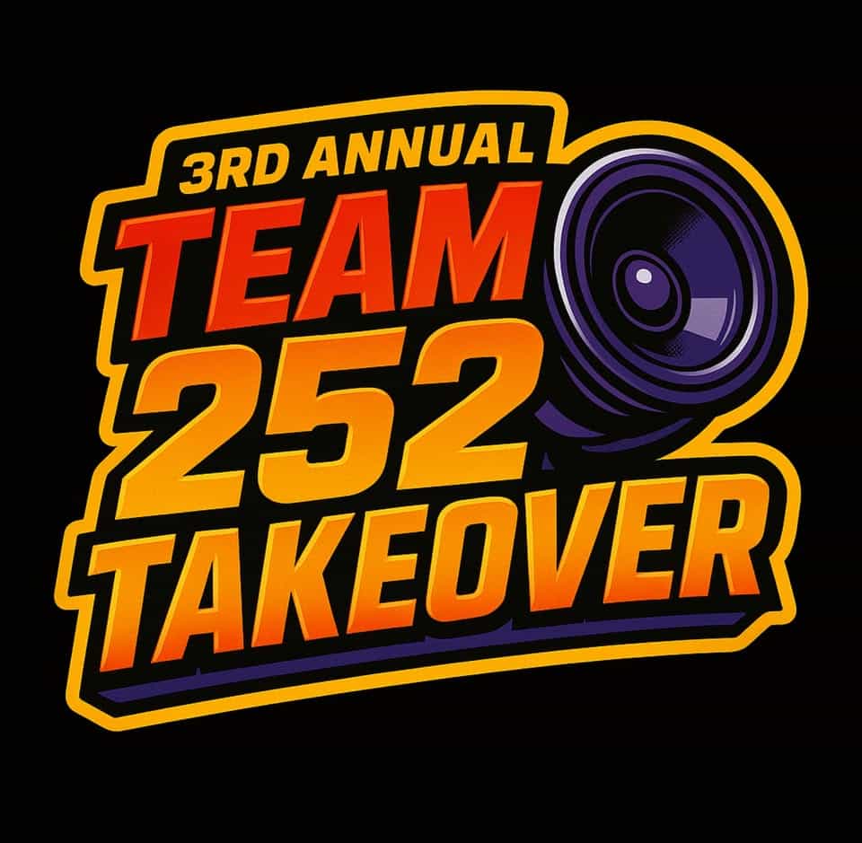 3rd annual team 252 TAKEOVER event at 2900 Prison Camp Rd in Williamston, NC on September 19, 2026