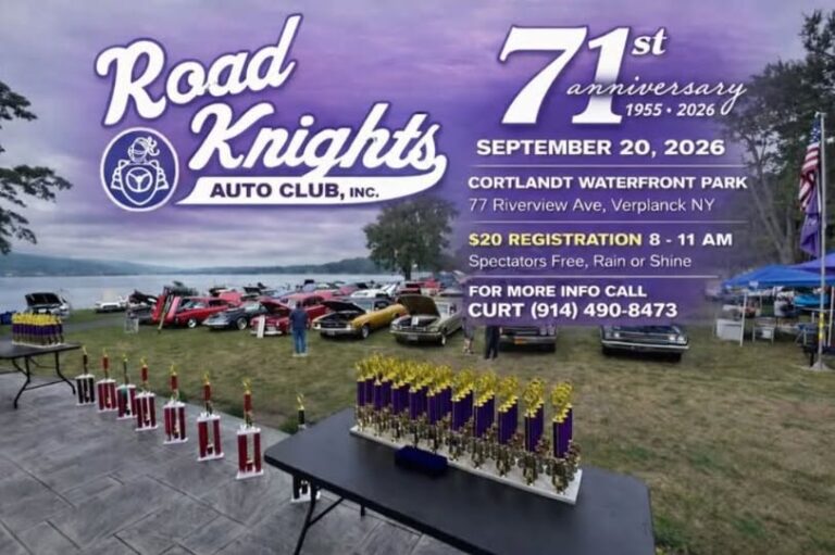 Road Knights Auto Club, Inc. 71st Anniversary car show in Verplank, NY