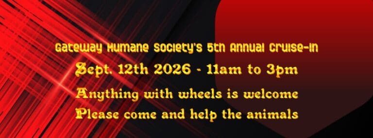 Gateway Humane Society Inc. 5th Annual Cruise-In car show in Falls Creek, PA