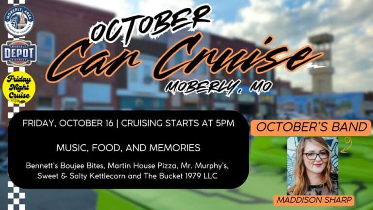 October’s Friday Night Car Cruise & Concert Featuring Maddison Sharp car show in Moberly, MO