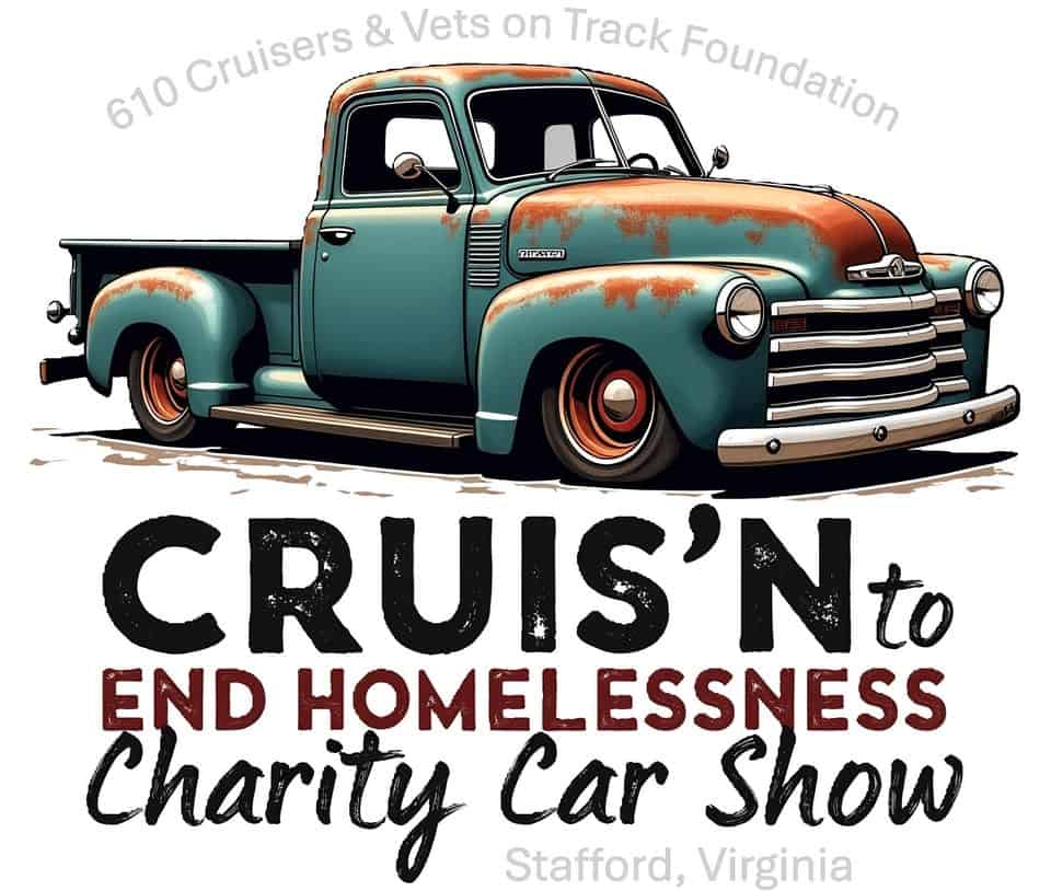 610 cruisers vets on track cruisn to end veterans homelessness event at 839 Garrisonville Rd in Stafford, VA on August 8, 2026
