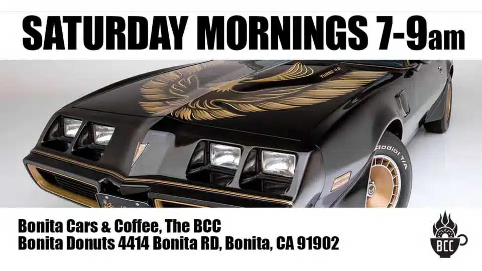 Bonita Cars & Coffee, The BCC event at Bonita Donuts in Bonita, CA on December 6, 2025