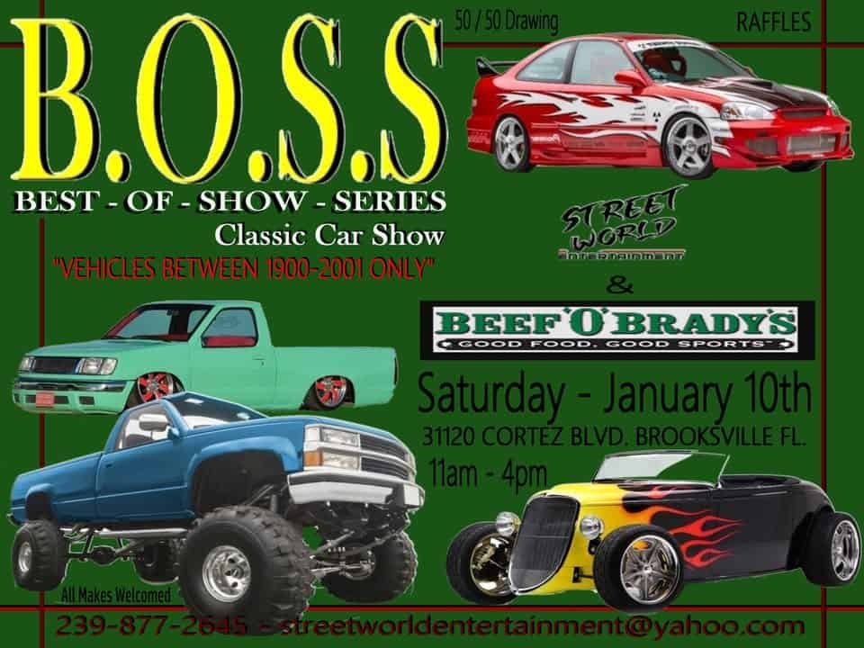 B.O.S.S. Classic Carshow in Brooksville event at 31120 Cortez Blvd in Brooksville, FL on January 10, 2026