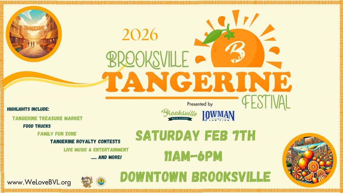 Brooksville Tangerine Festival event at Downtown Brooksville in Brooksville, FL on February 7, 2026