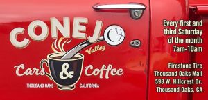 Conejo Valley Cars & Coffee event at Firestone Tire in Thousand Oaks, CA on December 6, 2025