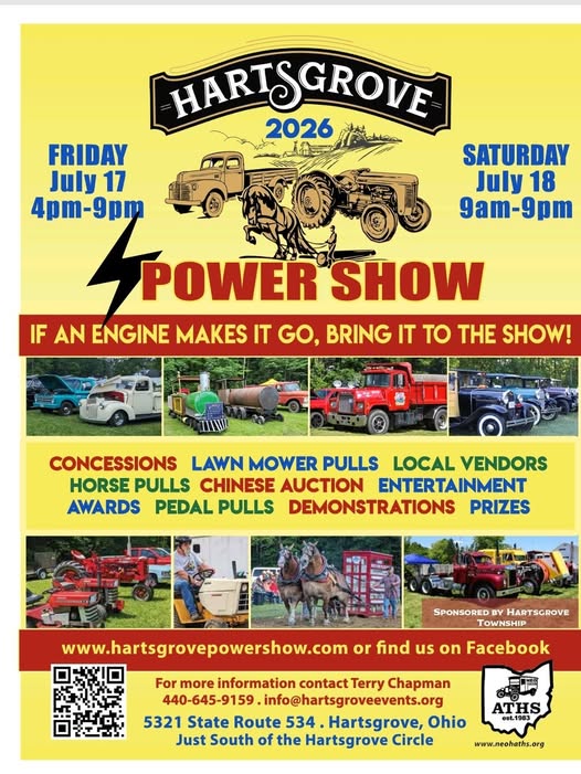 Hartsgrove Power Show event at Harts grove Township in Harts grove, OH on July 17, 2026