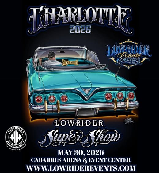 Lowrider Super Show event at Cabarrus Arena & Event Center in Concord, NC on May 30, 2026