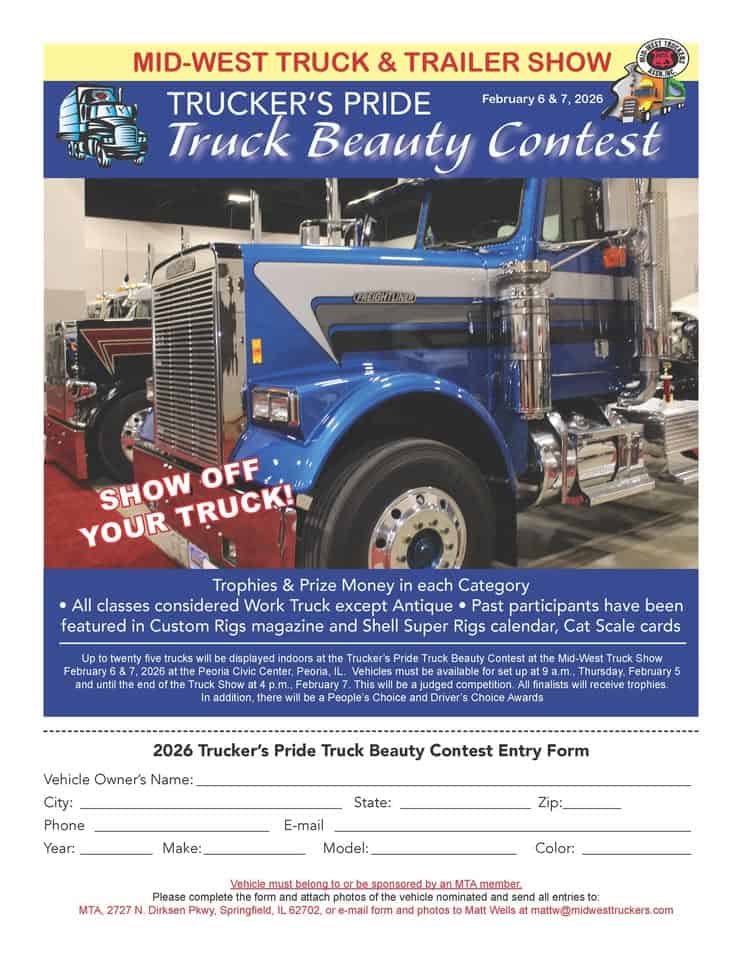 Mid-West Truck & Trailer Show event at 201 Sw Jefferson Ave in Peoria, IL on February 6, 2026