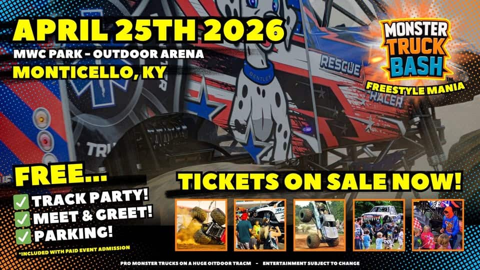 Monster Truck Freestyle Mania - Monticello, KY event at Michigan Ave in Monticello, KY on April 25, 2026