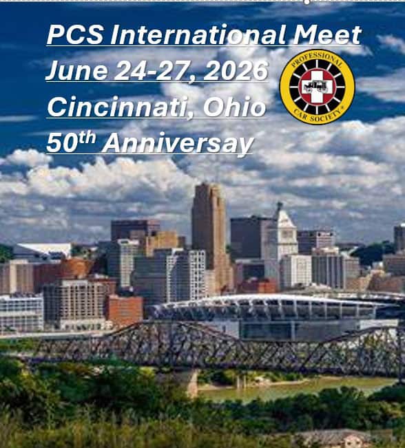 Professional Car Society 2026 International Meet - Cincinnati, Ohio 50th Anniversary event at 403 Sanford St in Covington, KY on June 23, 2026